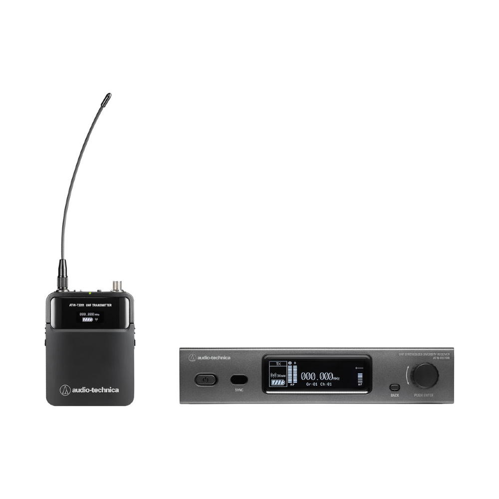 Audio-Technica ATW-3211N 3000 Series Network Bodypack Wireless Microphone System with No Mic (EE1: 530 to 590 MHz)