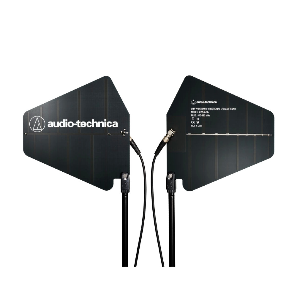 Audio-Technica ATW-A49a UHF Wide-Band Directional LPDA Antenna (470-950 MHz, Pair)