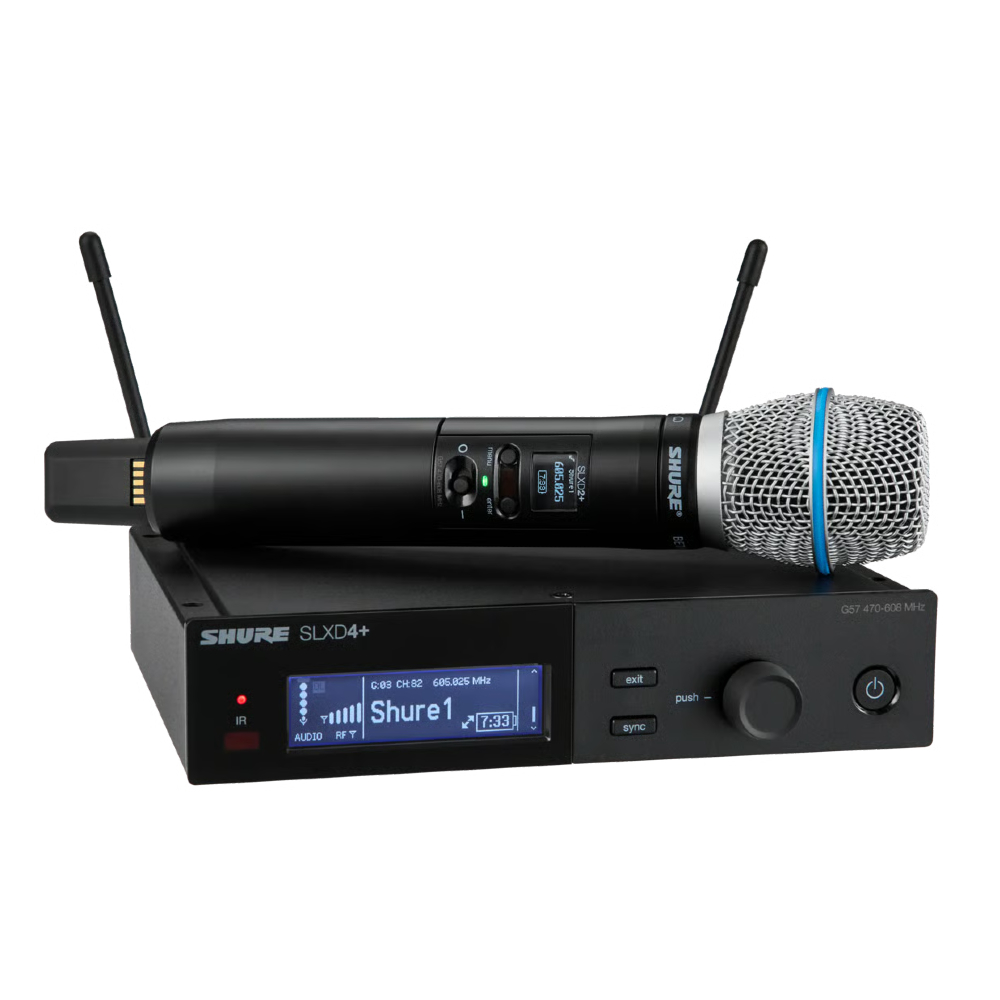 Shure SLXD24A/B87A-L57 Digital Wireless Handheld System with Beta 87A Supercardioid Condenser Microphone