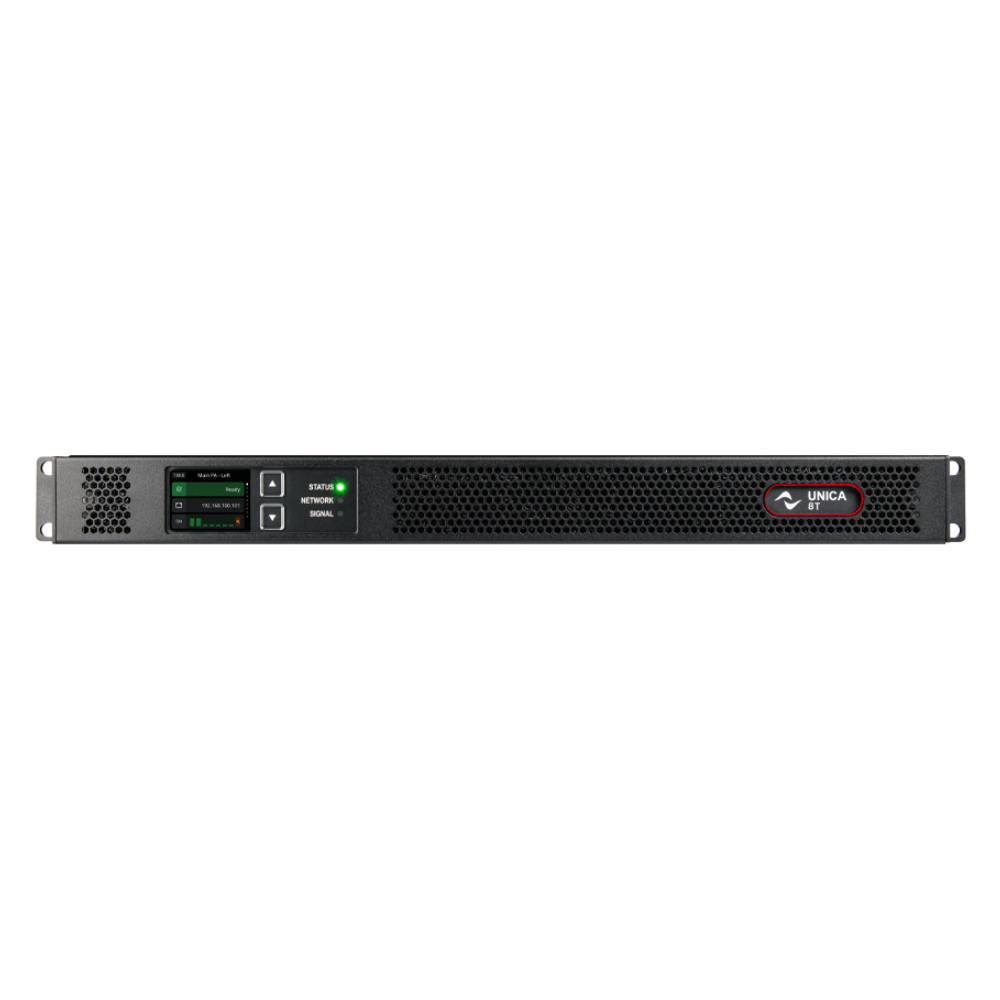 Powersoft Unica 8T 10K8 10,000W 8 channel touring amplifier with DSP Dante