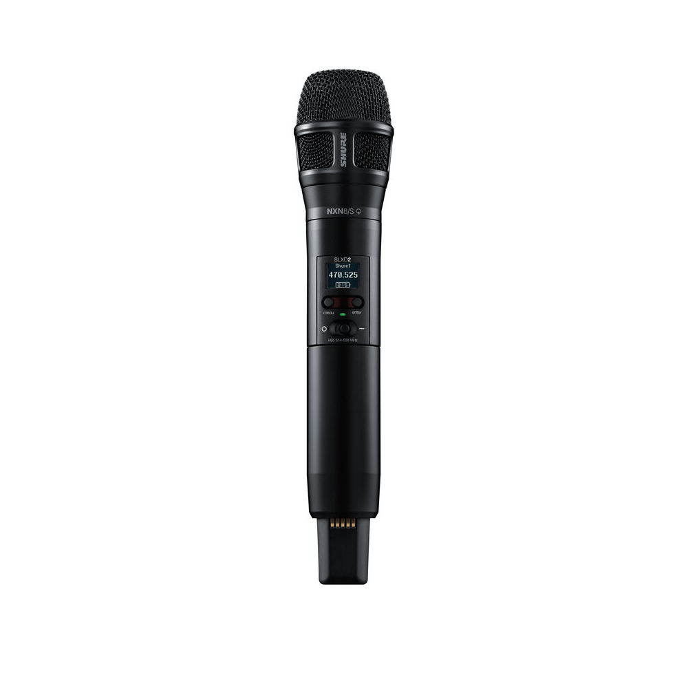 Shure SLXD2/N8SB Handheld Transmitter with Nexadyne 8/S Supercardioid Dynamic Microphone (H57: 520-564mhz)
