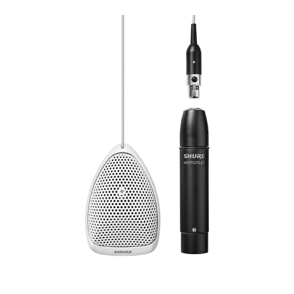 Shure MX391W-A/S Microflex Supercardioid Boundary Microphone (White)