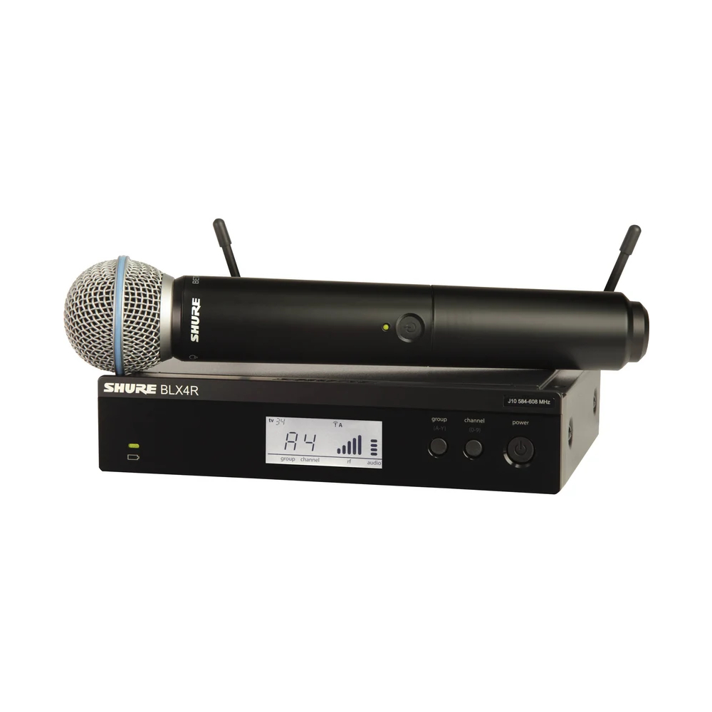 Shure BLX24/B58 Wireless Handheld Microphone System with Beta 58A Capsule (K3E: 606-630 mhz)