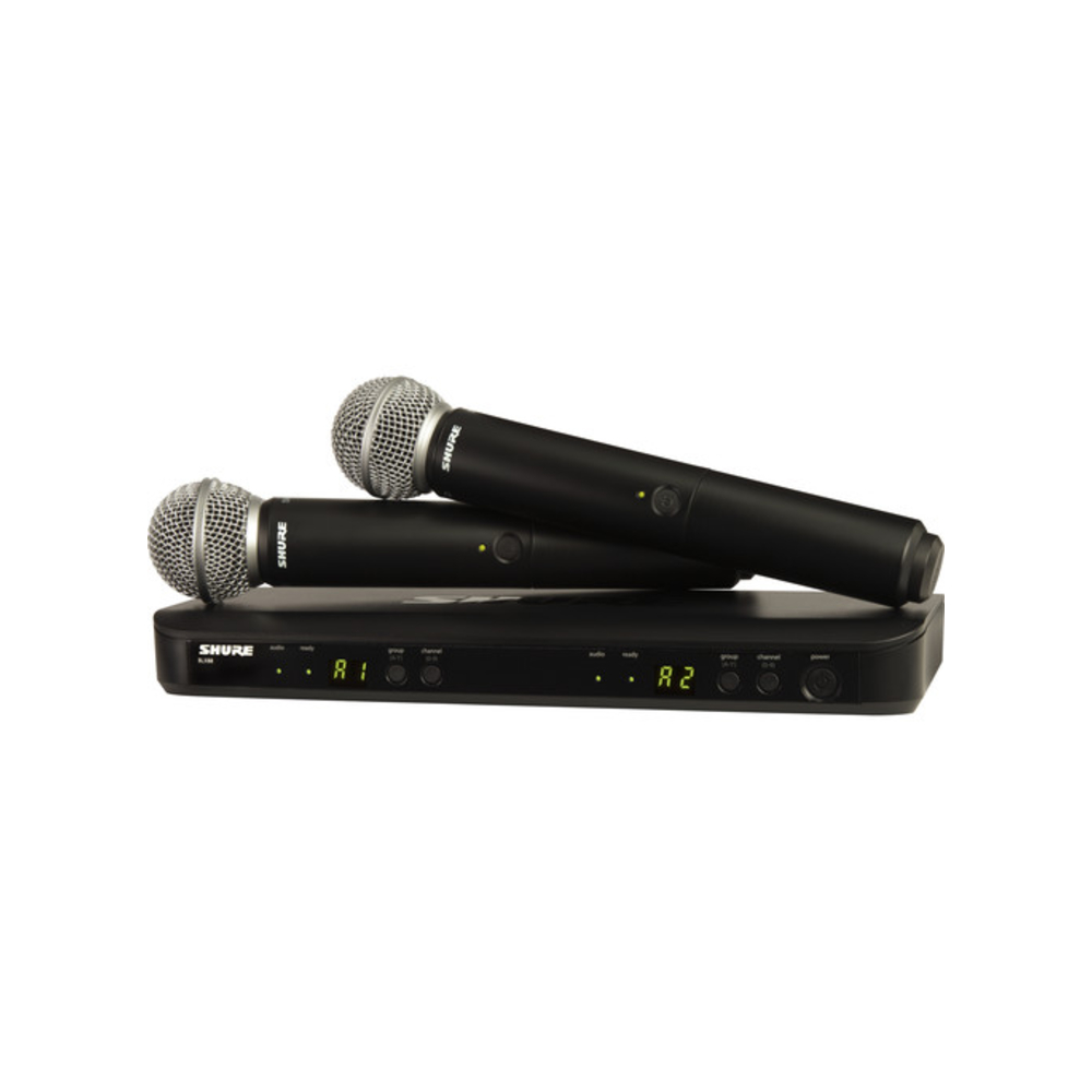 Shure BLX288/SM58 Wireless Dual Handheld System (K3E: 606-630MHz)