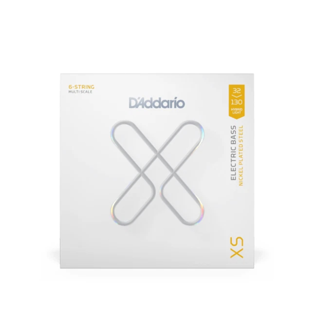 D'Addario XSB32130MS XS Nickel 6-string Electric Bass Guitar Strings - .032-.130 Hybrid Light