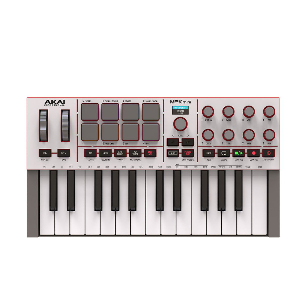 Akai Professional MPK Mini IV MIDI Keyboard Controller – White