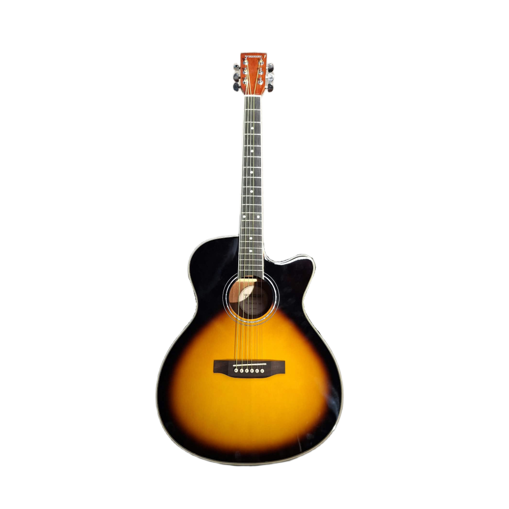 Fernando Concert Size Spruce Top Sunburst Finish with Cutaway & Pickup (0-26SCE-SB)
