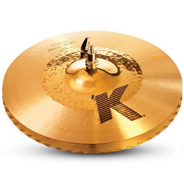 Zildjian 14.25 inch K Custom Hybrid Hi-Hat Bottom Cymbal - K1226