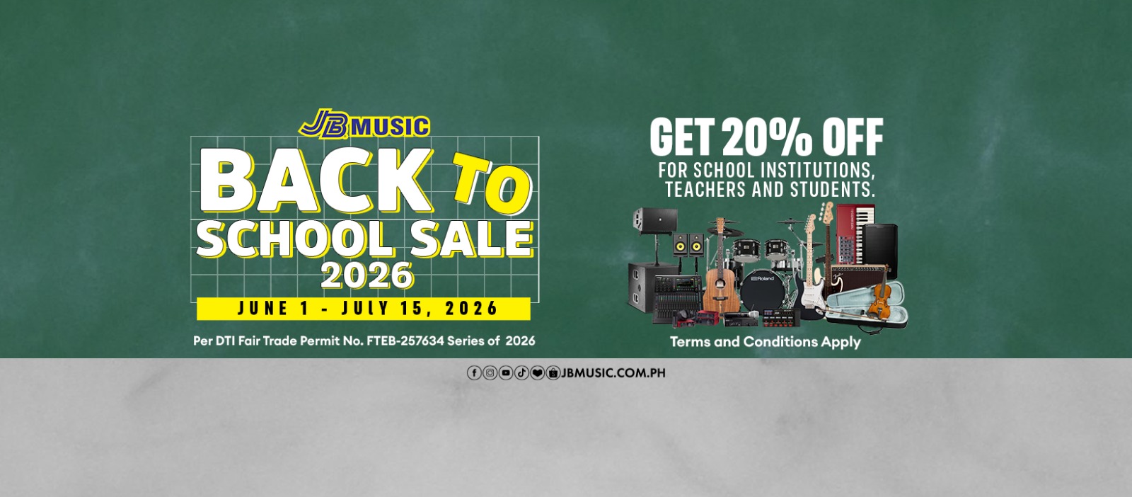 BACK TO SCHOOL SALE 2026