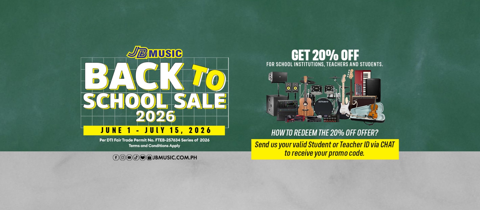 BACK TO SCHOOL SALE 2026