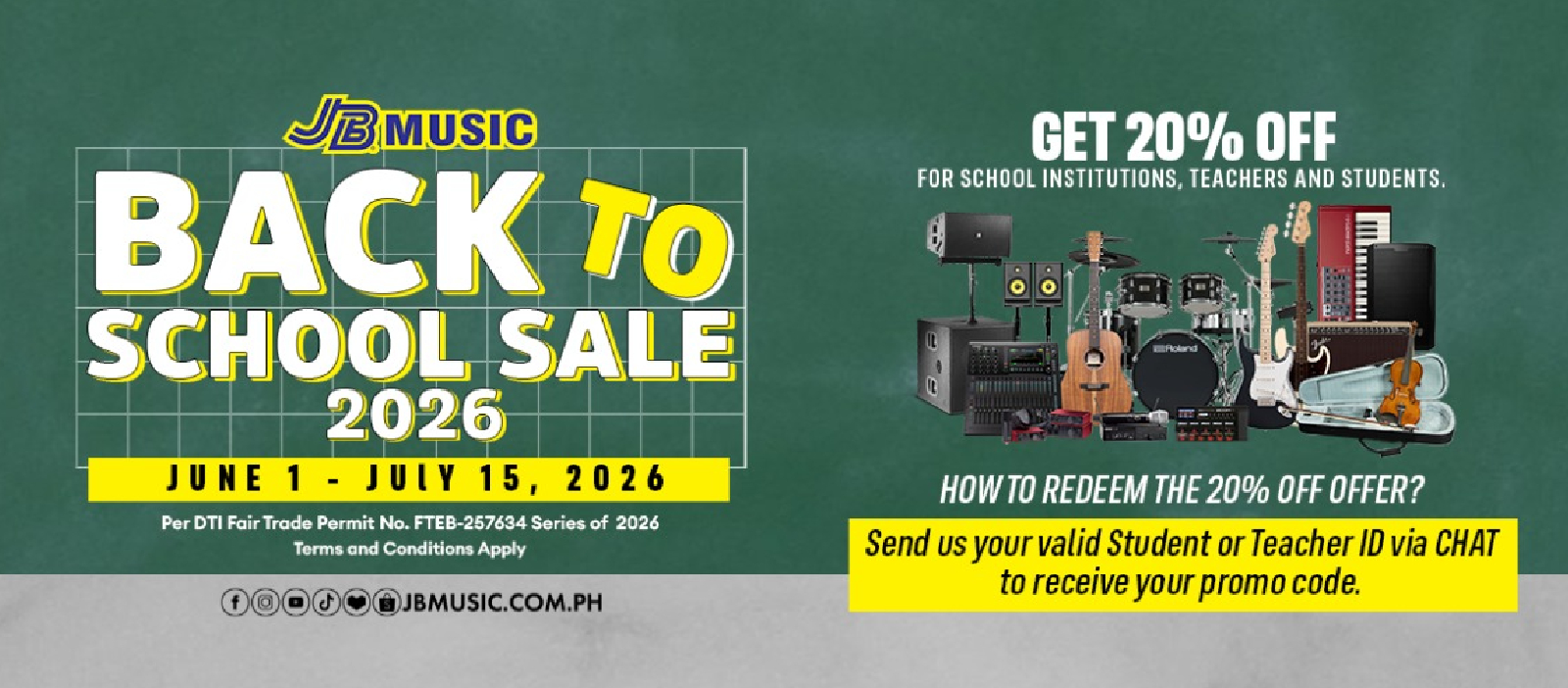 BACK TO SCHOOL SALE 2026